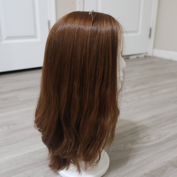 Exquisite Red European Hair Wig 16 Inch Layered Ribbon Front - Picture 4 of 5